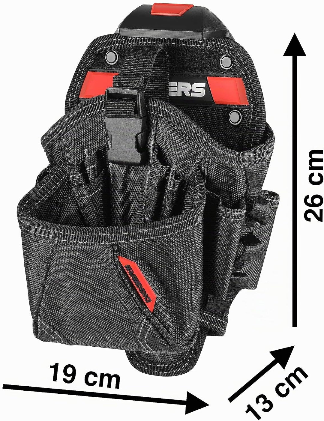 Diggers Tools - Akkuschrauber Holster Werkzeugtasche - [ Grösse L ] Flexibel Kombinierbare Werkzeugt
