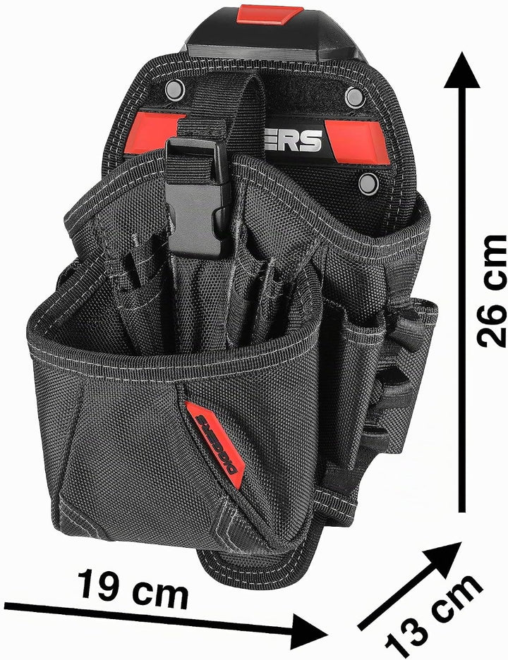 Diggers Tools - Akkuschrauber Holster Werkzeugtasche - [ Grösse L ] Flexibel Kombinierbare Werkzeugt