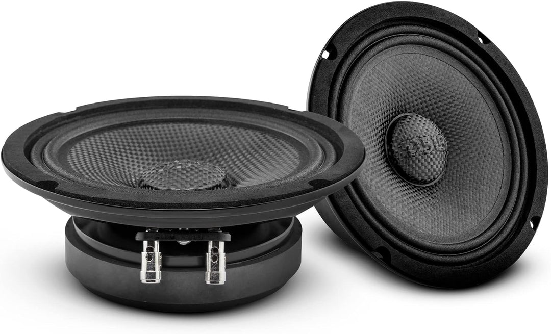 DS18 PRO-CF6.4SL 16.5 cm (6.5 Zoll) Slim Lautsprecher, 500 Watt RMS Max. Leistung, 4 Ohm, Wasserabwe