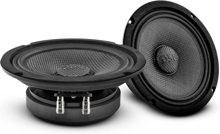 DS18 PRO-CF6.4SL 16.5 cm (6.5 Zoll) Slim Lautsprecher, 500 Watt RMS Max. Leistung, 4 Ohm, Wasserabwe