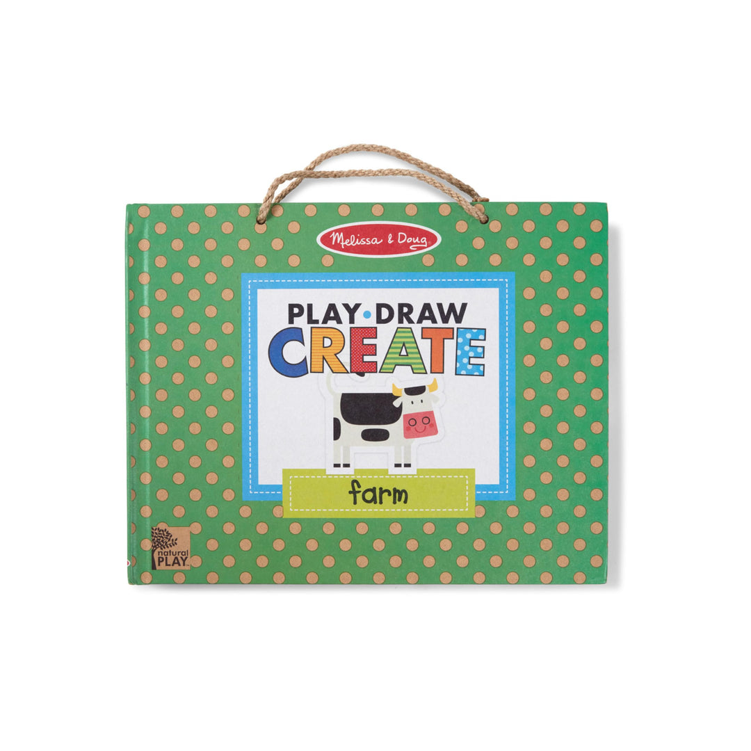 Melissa & Doug | Natural Play: Spielen, Zeichnen, Kreieren, Wiederverwendbares | Mal & Magnet-Set -