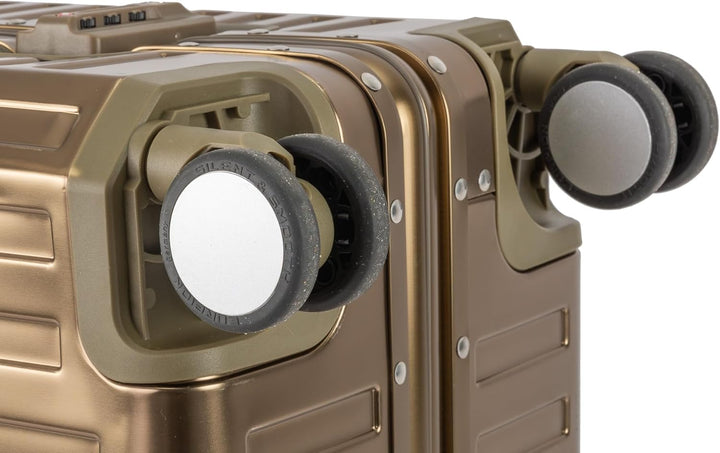 Travelhouse Tokyo 100% Aluminium Reisekoffer 3 Set 55cm + 65cm + 72cm (Champagner, Handgepäck, Mittl