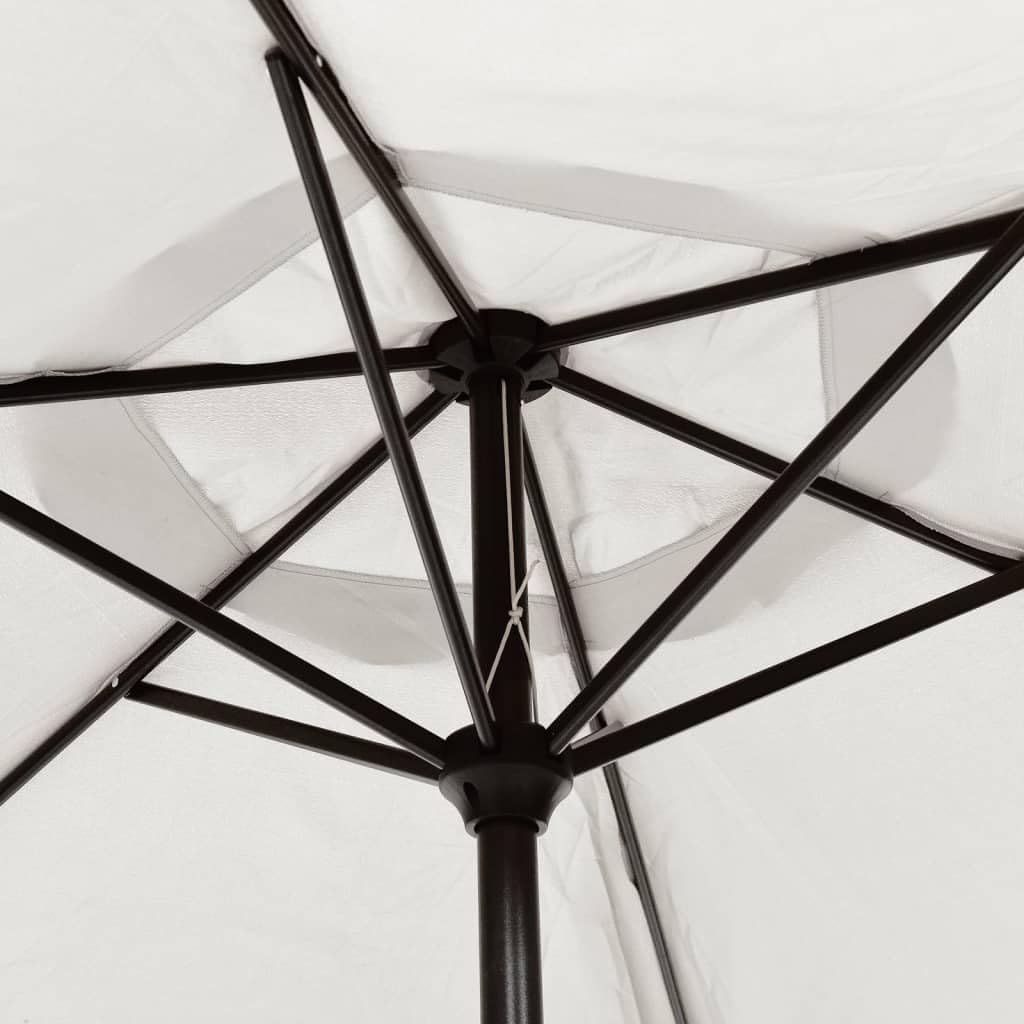 vidaXL Sonnenschirm Sonnenschirme Marktschirm Sand-weiss, Sand-weiss