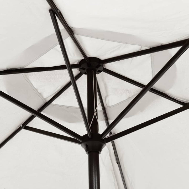 vidaXL Sonnenschirm Sonnenschirme Marktschirm Sand-weiss, Sand-weiss