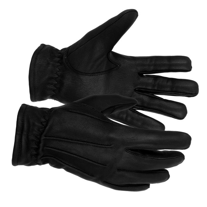 TacFirst Highway Patrol H001 POLIZEI Echtleder Einsatzhandschuhe 360° Schnitthemmend, Security Hands