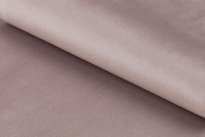 AC Design Rocco Hocker, dusty rosa, Samt, B: 60 x H: 35 x T: 60 cm, 1 Stück, Dusty Rosa