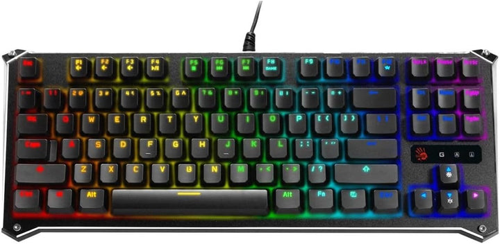 A4Tech Bloody B930A RGB 45991 Compact - TKL B930 – Orange Switch (taktil und klickend), Compact - TK