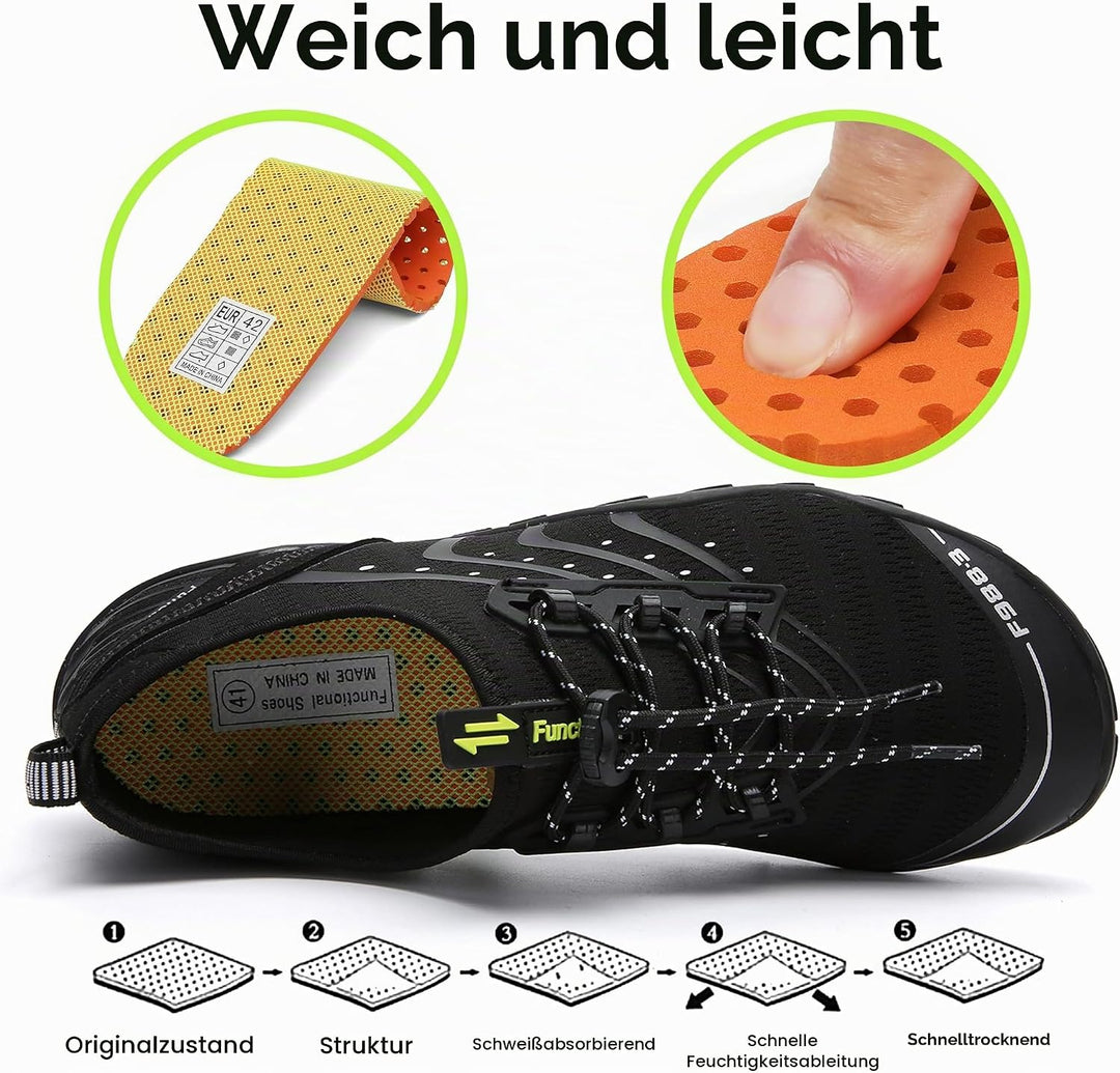 SAGUARO Badeschuhe Strandschuhe Aquaschuhe Wasserschuhe Surfschuhe Schwimmschuhe für Damen Herren Ki