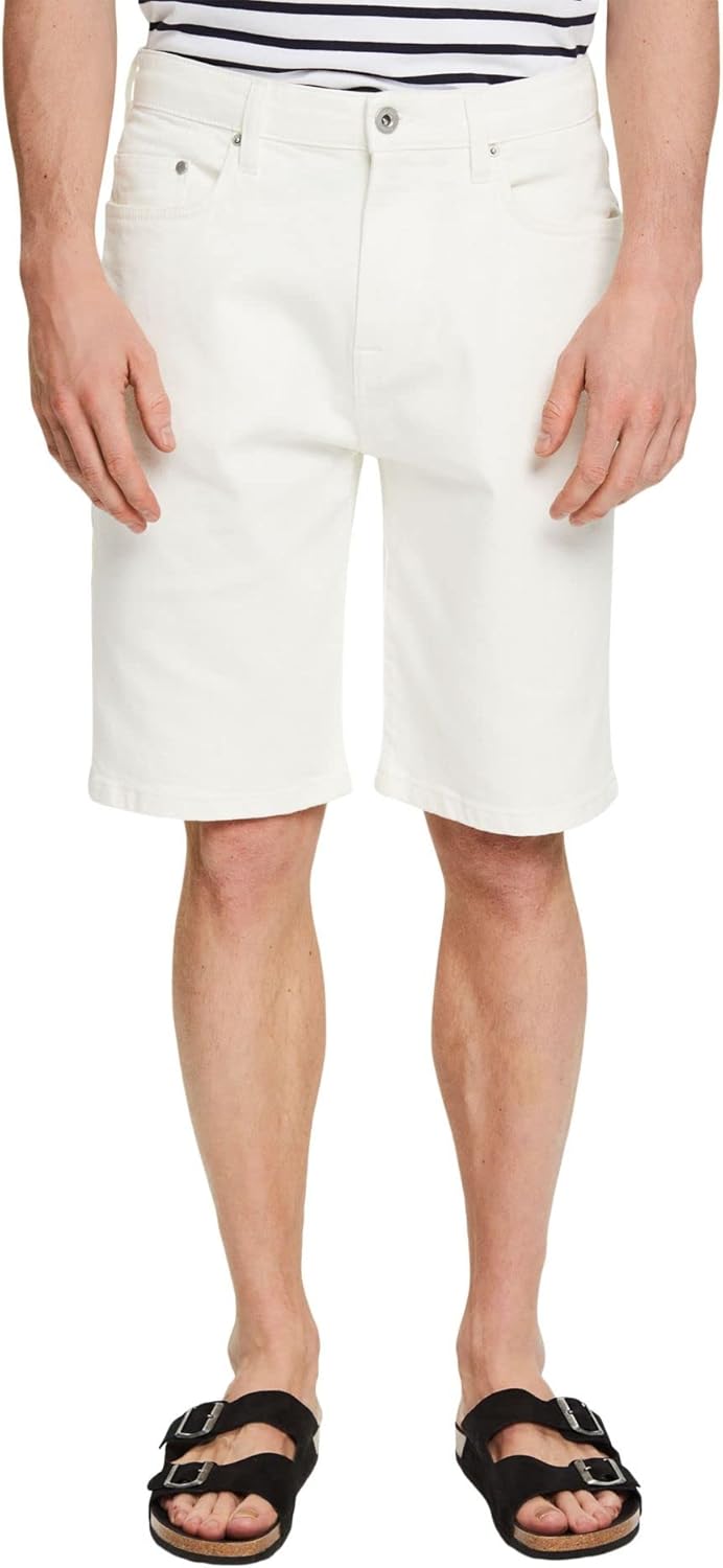 ESPRIT Herren Klassische Shorts 29 110/Off White, 29 110/Off White