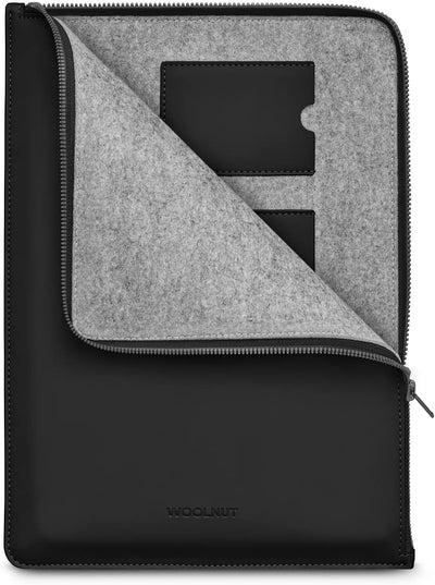 Woolnut Matte PU Folio Zipper Sleeve Case Hülle Tasche für for 14 Zoll MacBook Pro / 13 Zoll MacBook