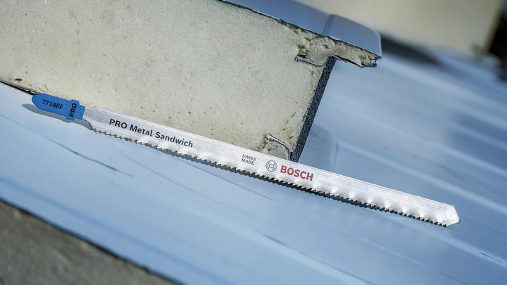 Bosch 5x PRO Metal Sandwich T718BF Stichsägeblatt (für Sandwich-Metall, Sandwich-Metall, Länge 180 m