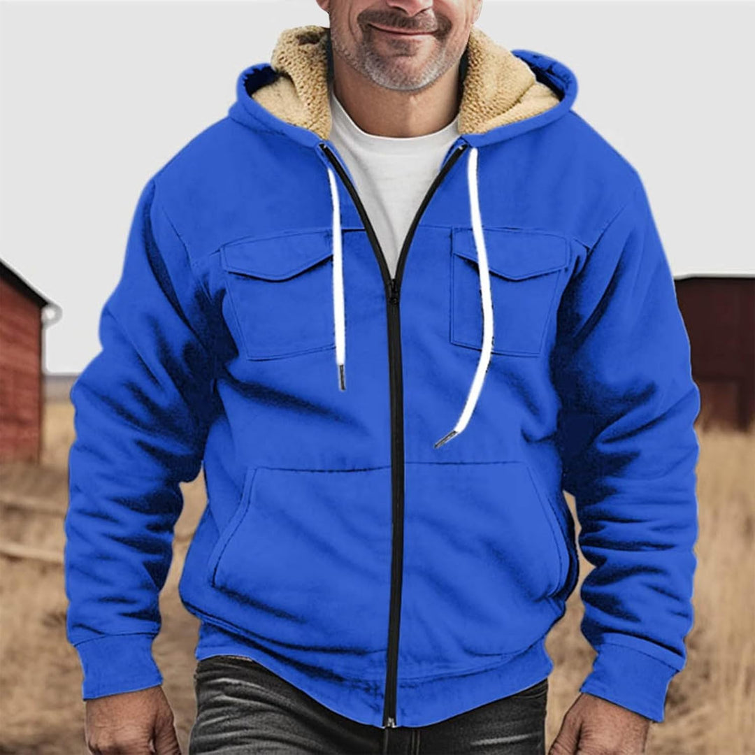 HSUAYEUD Hoody Herren Cool Mantel Lauschig Langarm Kapuzen Tailliert Kordelzu Hoodie Herren Schlicht