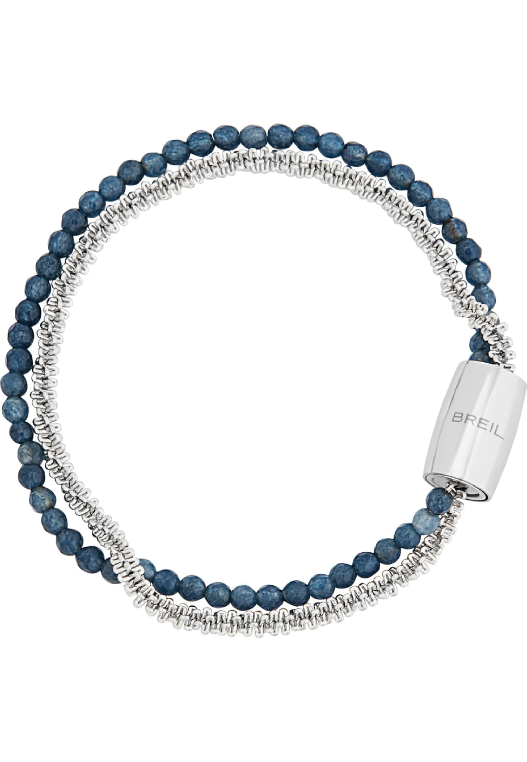 Breil Beil Jewel Magnetic Collection System, Stahl -Frauenarmband, Goldfarbe Natursteine mit 19,5