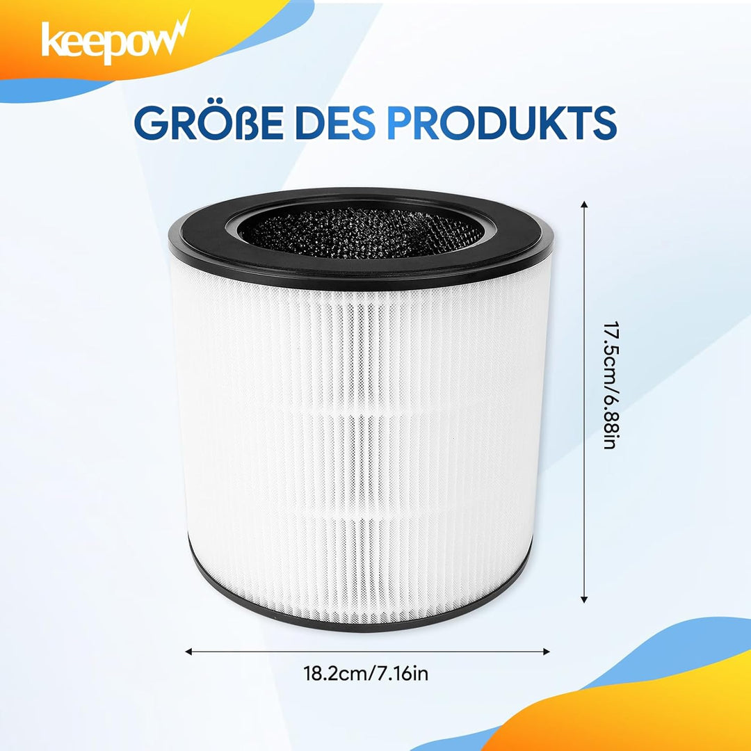KEEPOW FY0293/30 FY0194/30 Ersatzfilter für Philips Luftreiniger 800 Series Hepa Filter, Luftfilter
