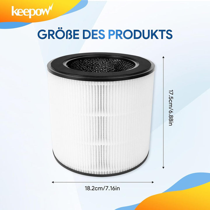 KEEPOW FY0293/30 FY0194/30 Ersatzfilter für Philips Luftreiniger 800 Series Hepa Filter, Luftfilter