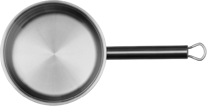 WMF Comfort Line Stielkasserolle 16cm mit Deckel, Kochtopf klein 1,4l, Milchtopf Induktion, Cromarga