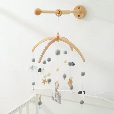 Promise Babe Baby Mobile Halterung Holz für Wand Montage, Babyzimmer Kinderzimmer DIY Baby Mobile Ha