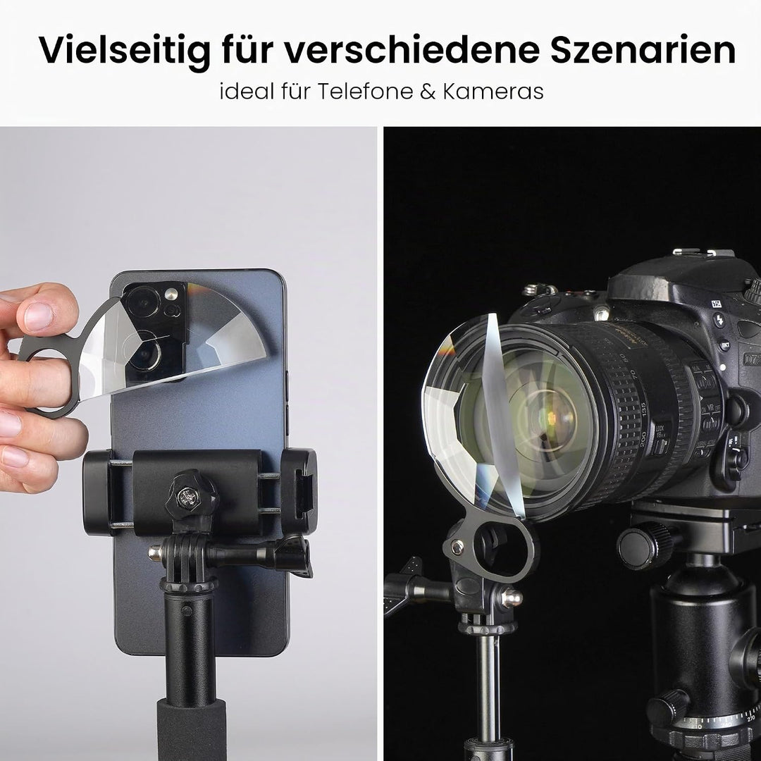 WalkingWay 79mm Handheld 8-Fach Prismenlinse K9 Optikglas für Kreative Fotografie & Video Kaleidosko