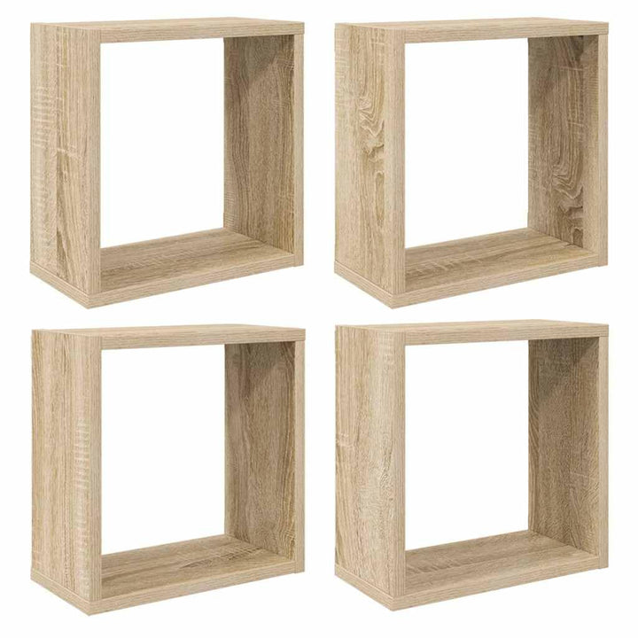 vidaXL 4X Würfelregal Wandregal Hängeregal Cube Lounge CD Regal Dekoregal Bücherregal Schweberegal W