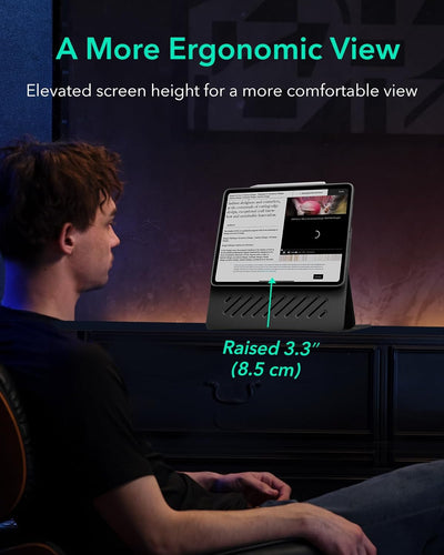 ESR für iPad Pro 12.9 Hülle 2022/2021, iPad Pro 12,9 Zoll Case, abnehmbare magnetische Abdeckung, Ve