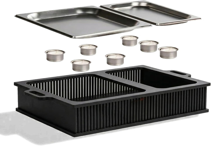 INEXTERIOR Hotty Legacy Warmhalteplatte fürs Grillen – BBQ-Design Speisenwärmer – Stövchen für Grill