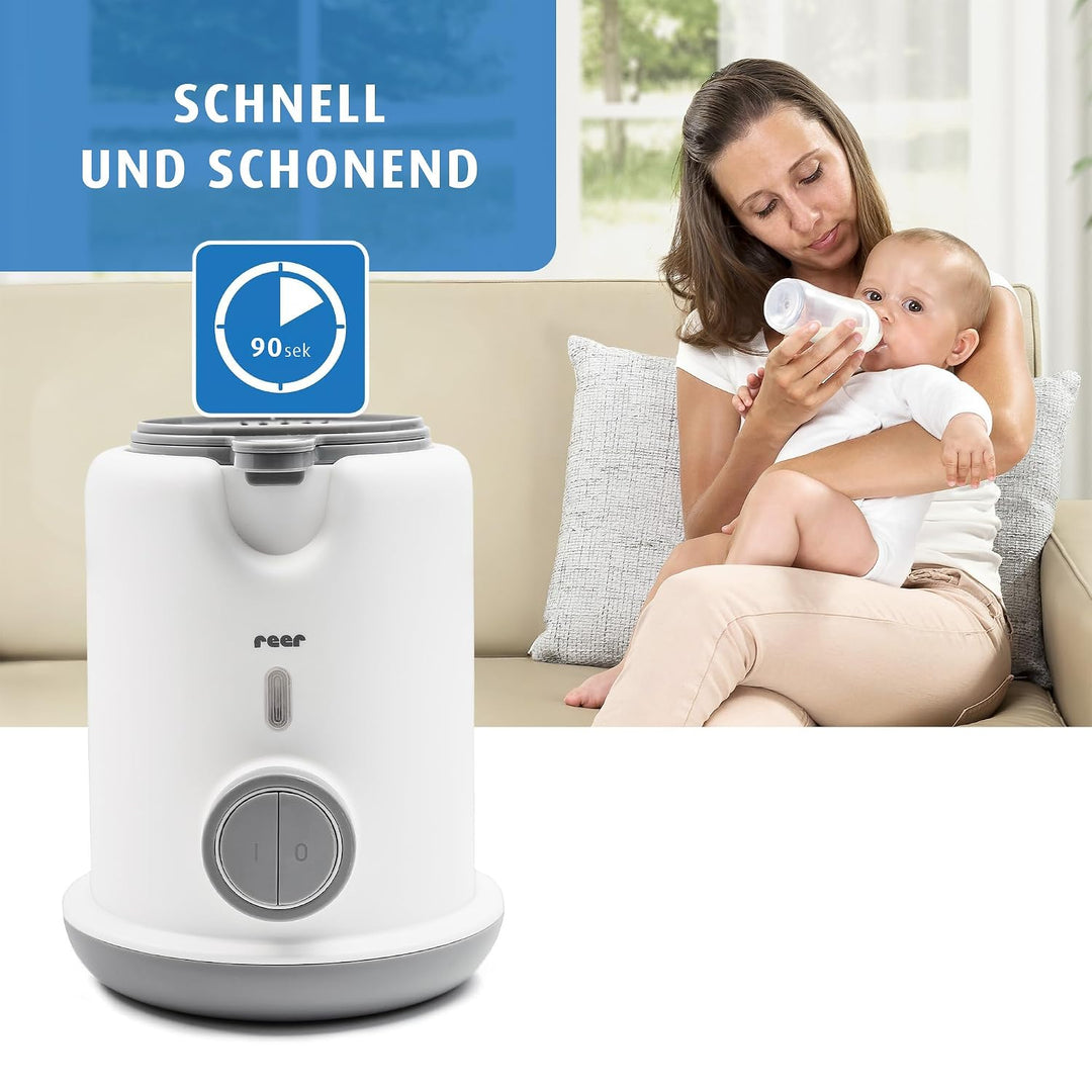 reer Turbofood Babykostwärmer, Flaschenwärmer erwärmt In 90 Sekunden