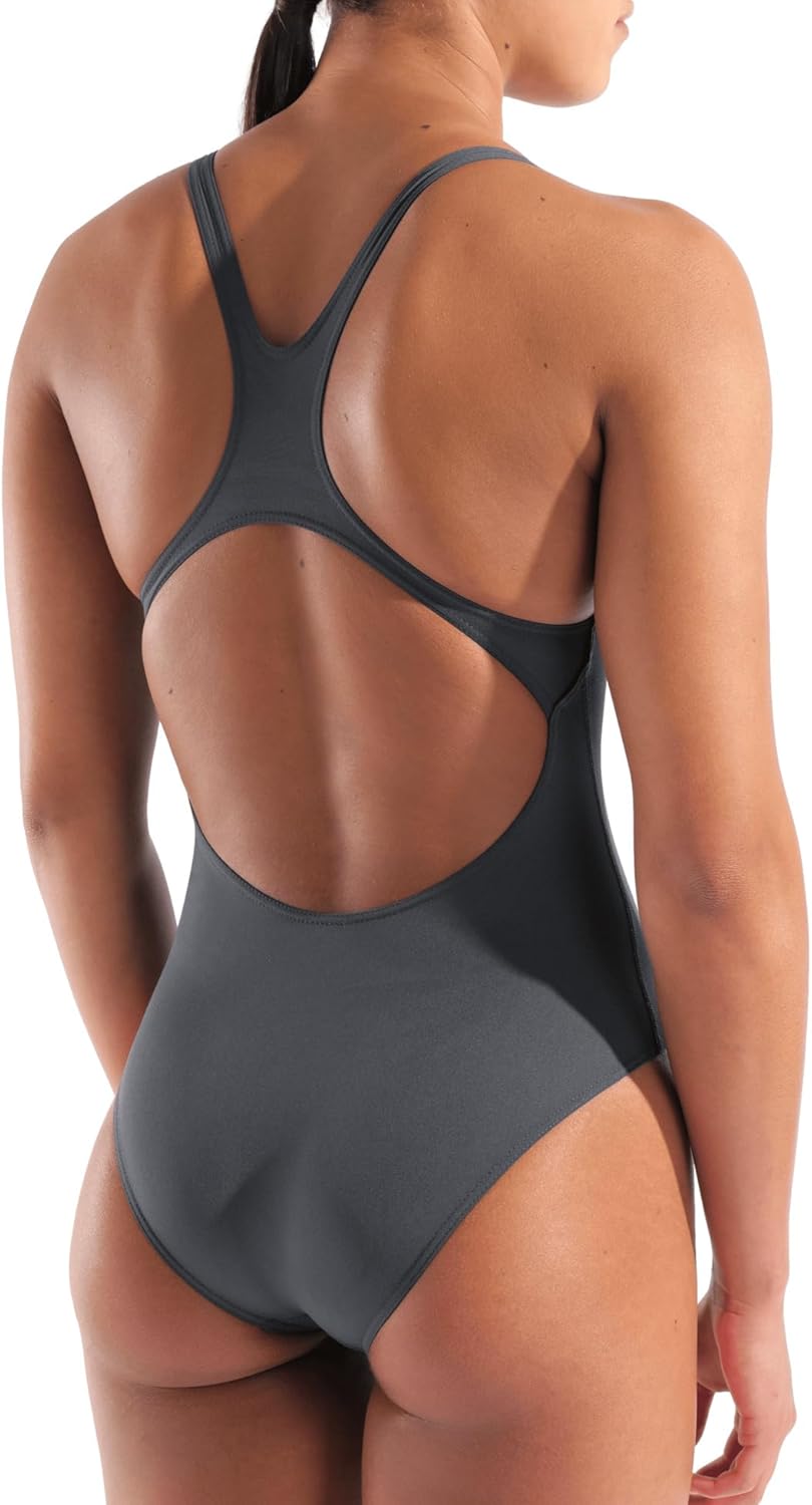 ARENA Damen Women's Team Swimsuit Swim Pro Solid One Piece Swimsuit (1er Pack) 30 Asphalt-bright Cor