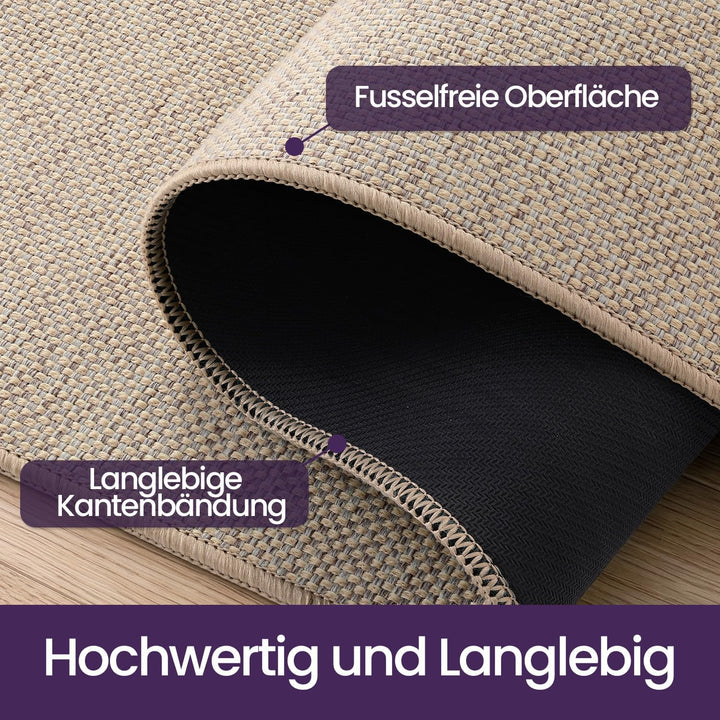 DEXI Schmutzfangmatte Innen 80 x 120 cm, rutschfest Fussmatte waschbar, absorbierend Fussmatte, Dünn