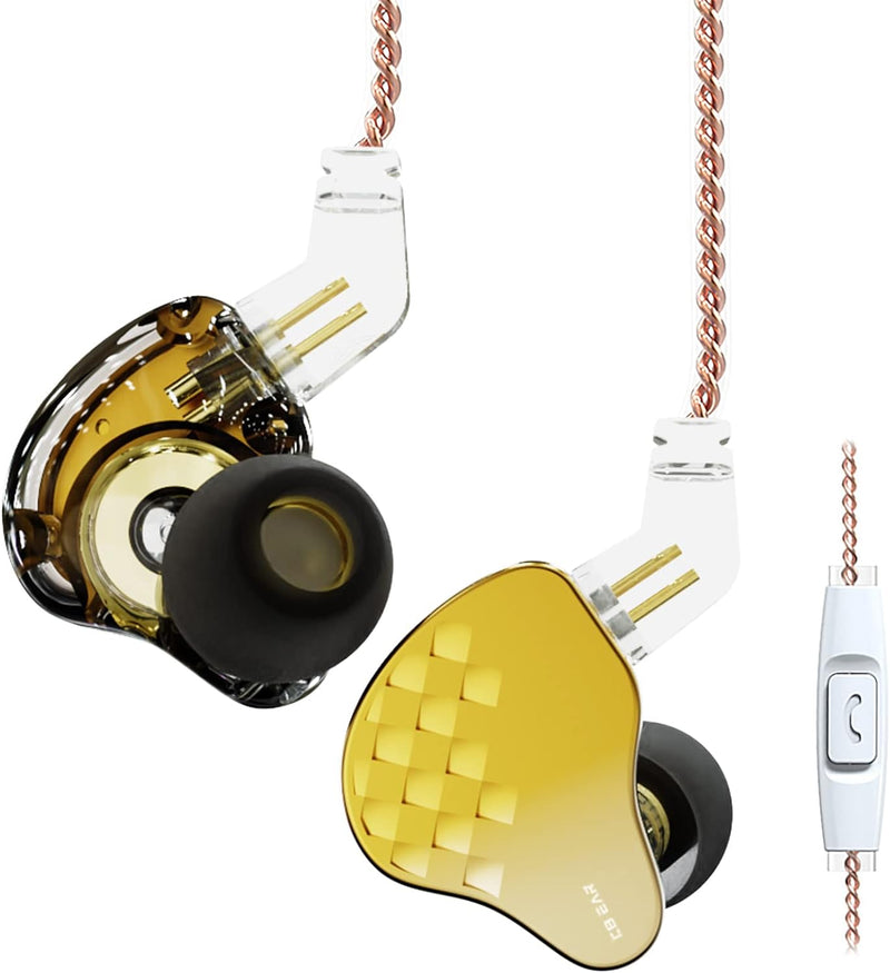 Yinyoo KBEAR Robin In-Ear-Kopfhörer, inear Monitore, 1DD+4BA Hybrid-Treiber, Stereo-Sound-Kopfhörer,