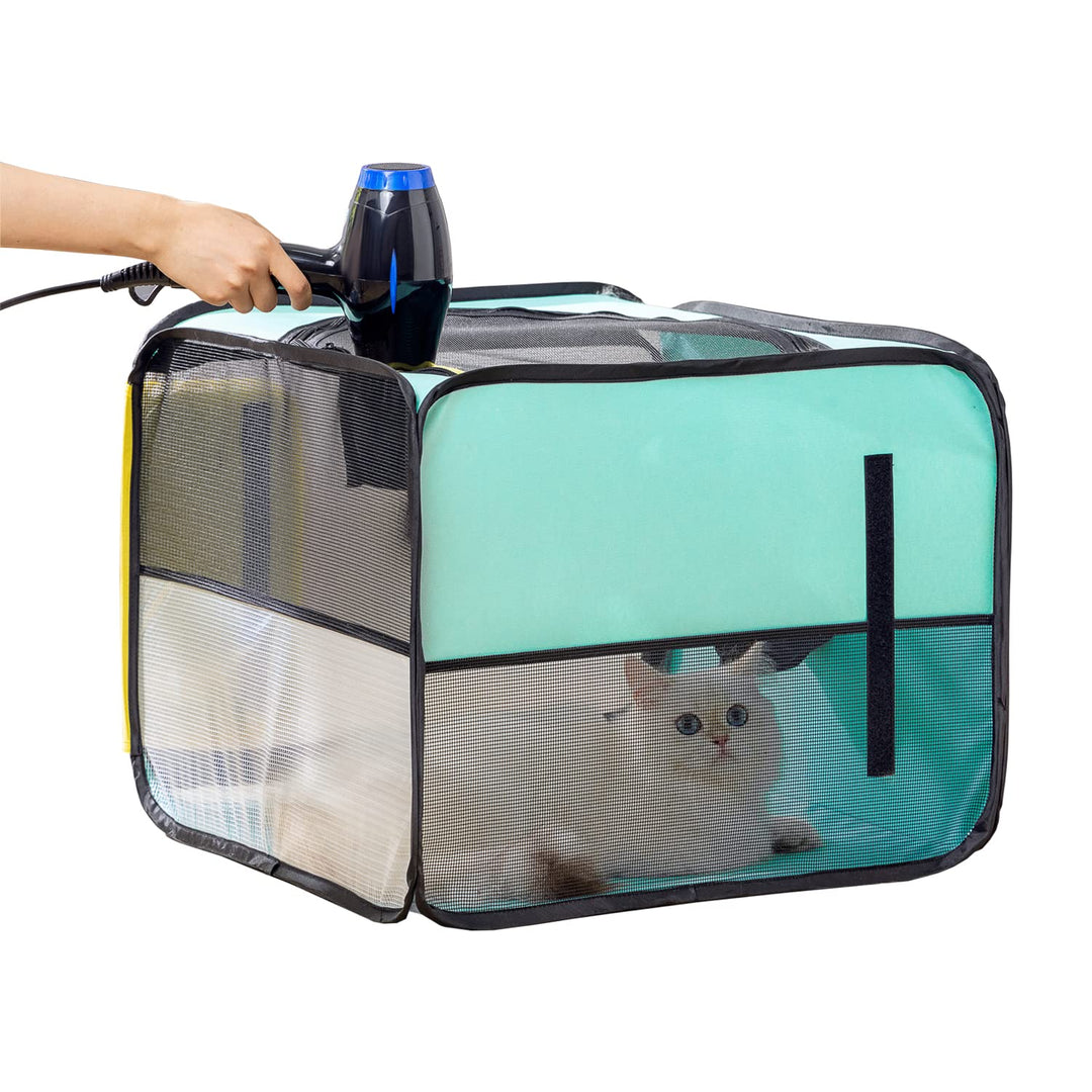 Trocknungsbox für Haustiere, Trockenraum für Katzen und Hunde, multifunktionale zusammenklappbare Bo