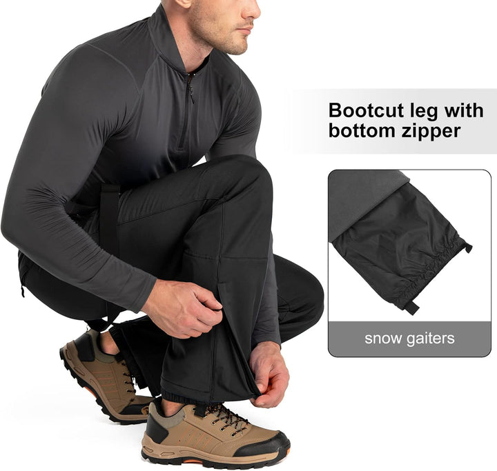 33,000ft Herren Skihose Hosenträgerhose Outdoorhose Wasserdicht Winddichte Softshellhose Warme Gefüt