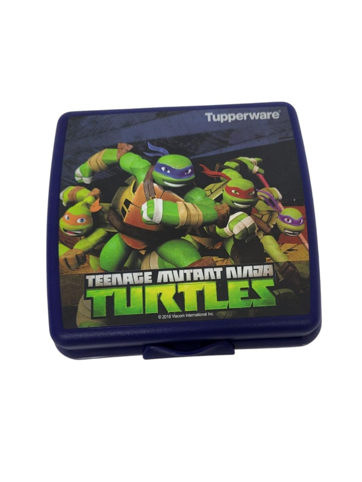 Tupperware Sandwich-Box Aufbewahrungsbox Brotdose quadratisch mit Scharnier und Verriegelung (dunkel