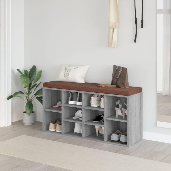 vidaXL Schuhbank Schuhschrank Schuhregal Sitztruhe Schuhablage Schuhständer Sitzbank Bank Flurbank S