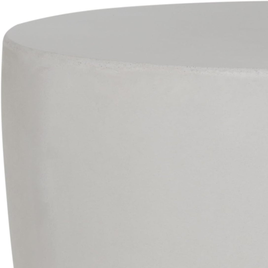 SAFAVIEH Modern Draussen Zement Hocker, Elfenbein, 36 X 36 X 44.95 Ivory, Ivory