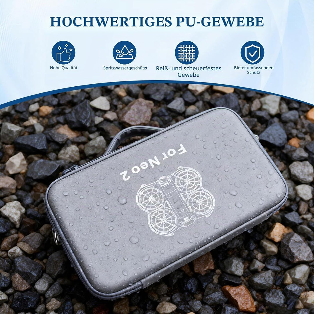 Hülle für DJI Neo 2 Fly More Combo, Aufbewahrungs Tragetasche für DJI Neo 2 Zubehör, PU Material, mi