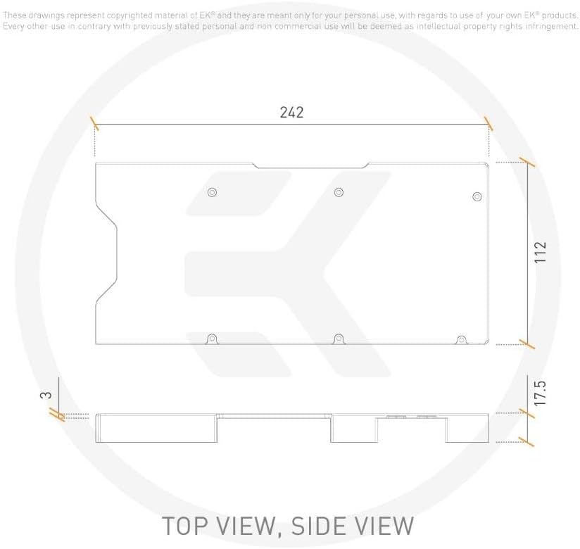 EKWB EK-Quantum Vector 2 RE RTX 3080/90 GPU Rückplatte, Nickel