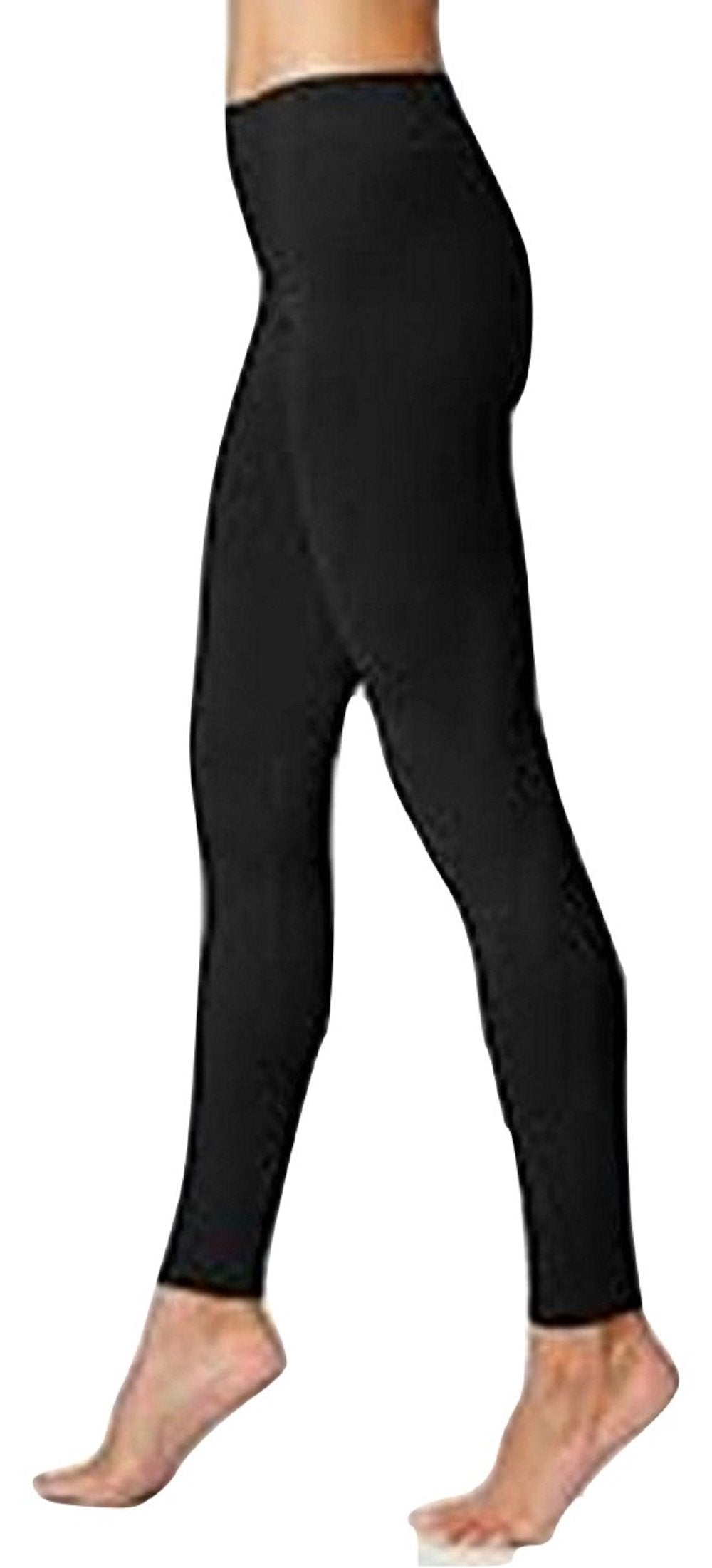 HUE Women's Seamless Leggings, Black, M/L