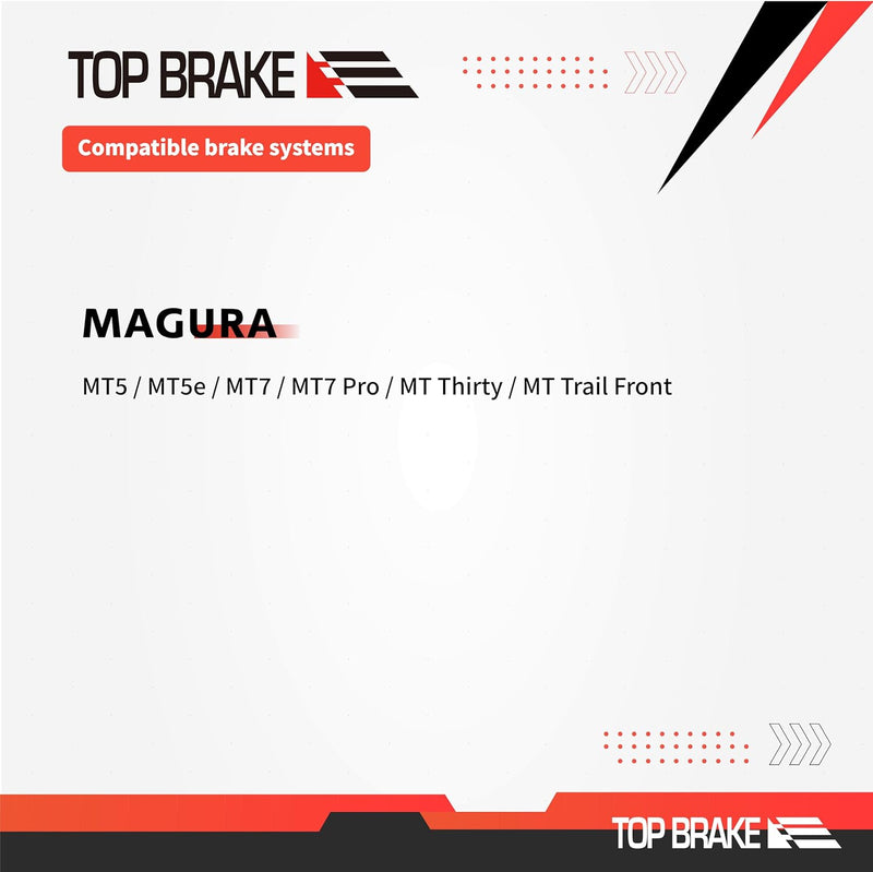 Top Brake Scheibenbremsbeläge Fahrrad für MAGURA MT5/ MT7/ MT5E/MT7 PRO/MT Trail Front