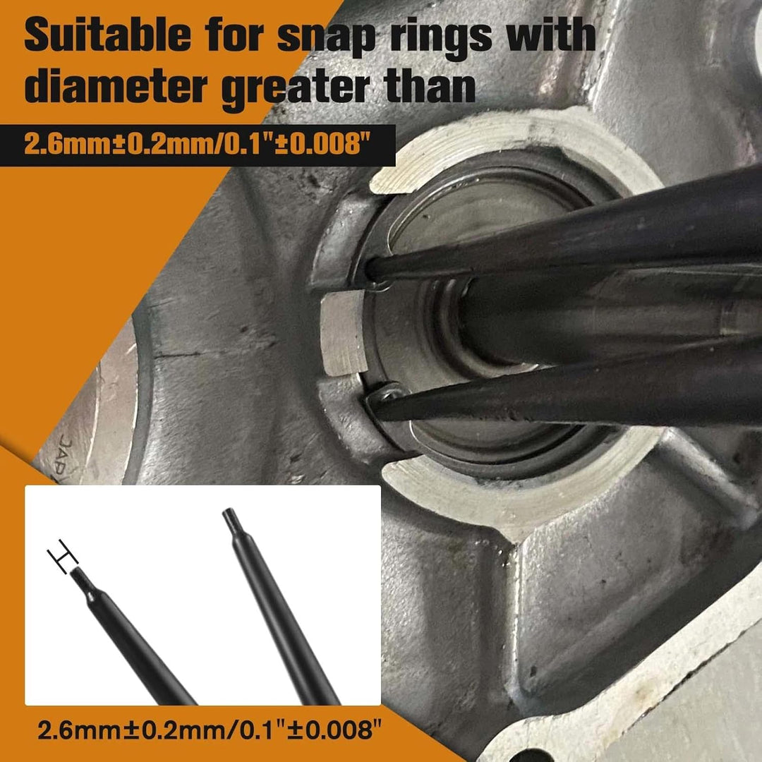 LEONTOOL Innensicherungszange 13 Zoll – gerade Backen mit geschmiedetem Ende 2,6 mm – schwere Zange