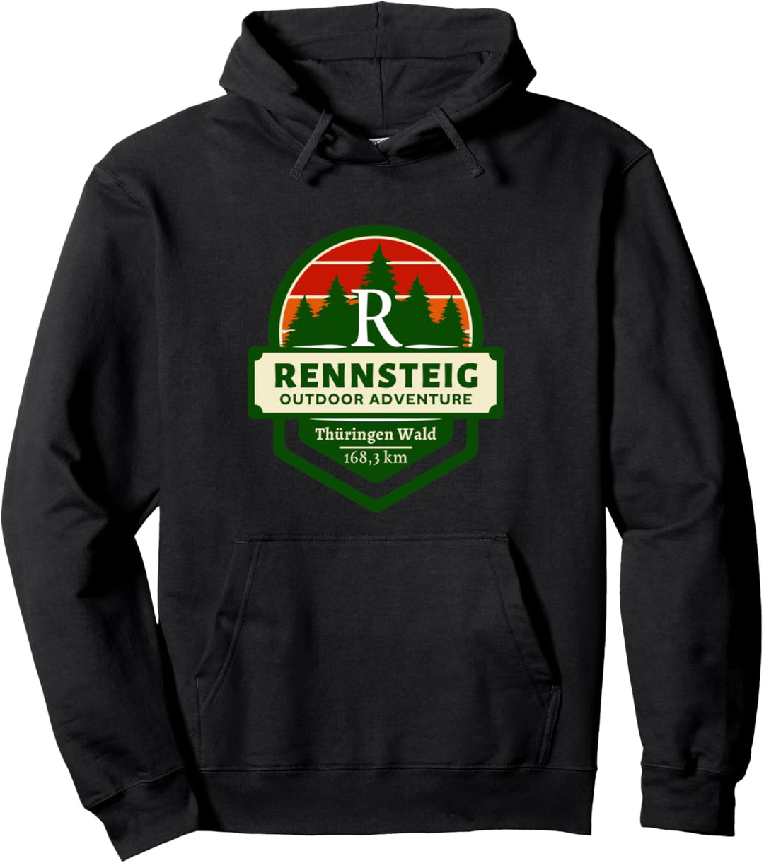 Rennsteig-Höhenweg des Thüringer Waldes Pullover Hoodie