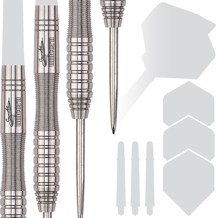 Unicorn Purist Player Development Lab Gary Anderson Phase 2 Steel Barrel, 90% Tungsten 22 g Silber,