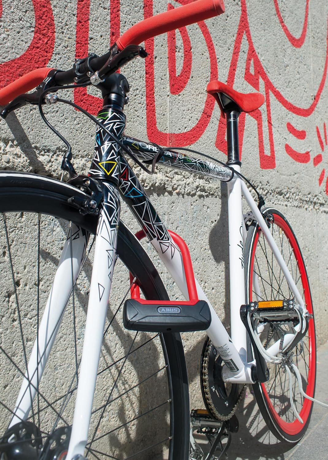 ABUS Bügelschloss Granit Plus 640/135HB150 - Extra leichtes Fahrradschloss mit Rundbügel - ABUS-Sich