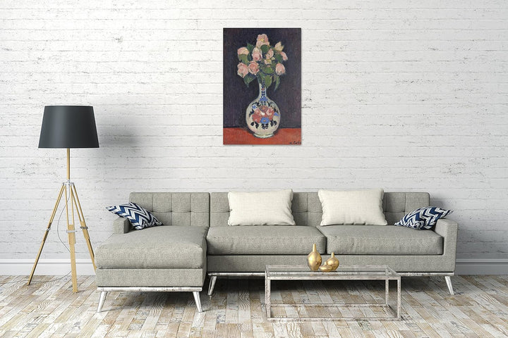 Leinwand (60x80cm): Alexej von Jawlensky - Stillleben Blumen mit Vase 60x80 cm, 60x80 cm