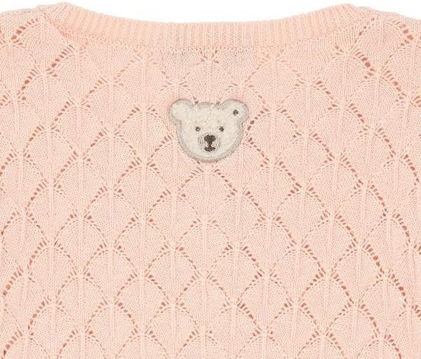 Steiff Baby - Mädchen Strickjacke Strickjacke (1er Pack) 86 Peach Melba, 86 Peach Melba
