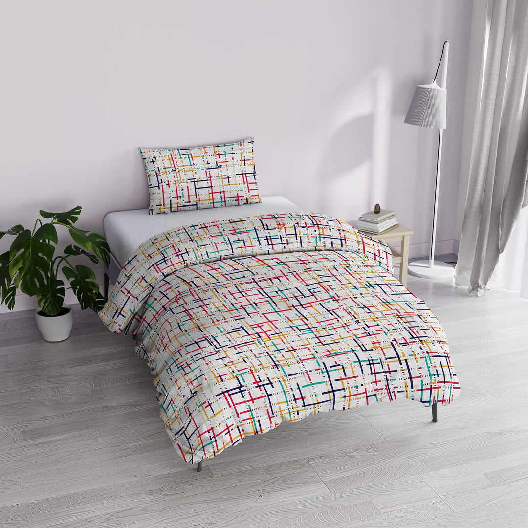 Italian Bed Linen MB Home Basic “Dafne” Bettbezug-Set, Snakeworld, Einzelbett Snakeworld Einzelbett,