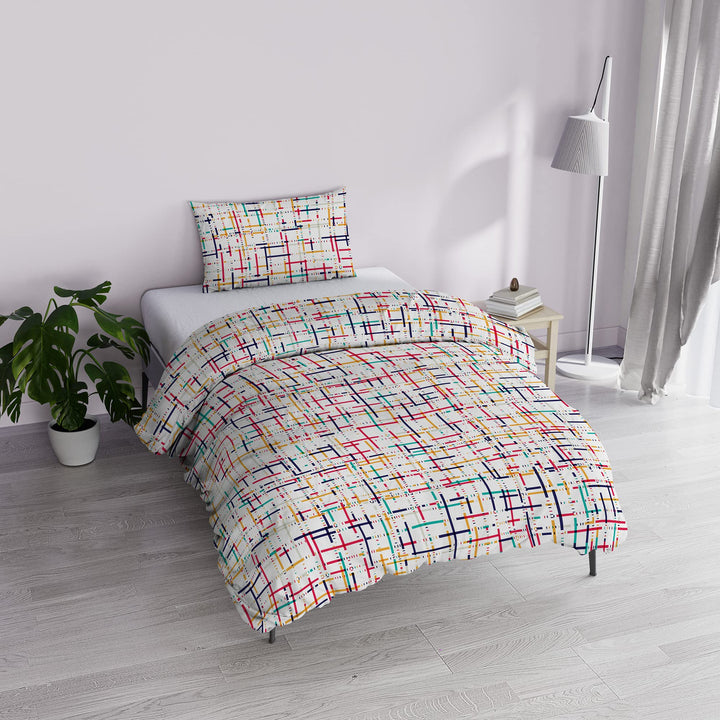 Italian Bed Linen MB Home Basic “Dafne” Bettbezug-Set, Snakeworld, Einzelbett Snakeworld Einzelbett,