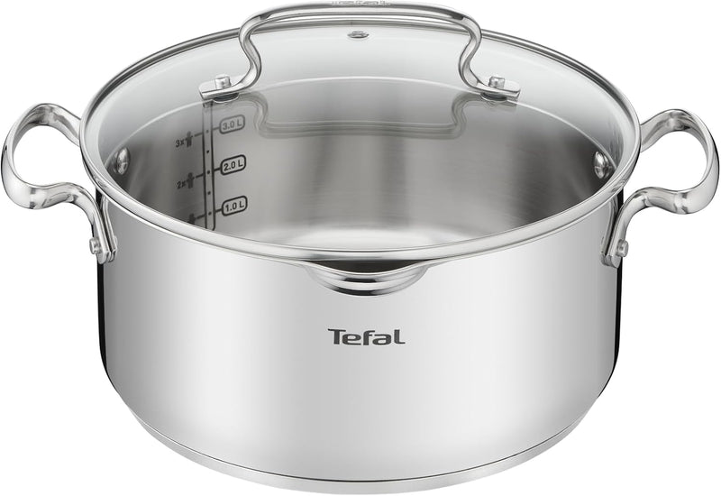 Tefal Duetto+ Kochtopf | Ø 24 cm | Alle Herdarten + induktionsgeeignet | einfache Reinigung in der S