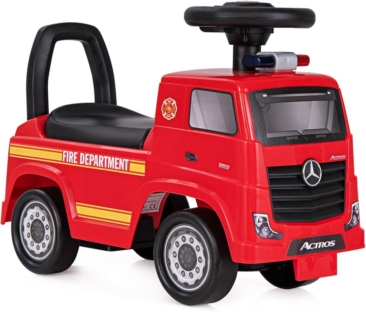 COSTWAY Mercedes Benz Rutschauto, Schiebeauto mit Stauraum & Musik & Hupe & Kippschutz, Kinder Rutsc