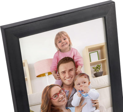 Giftgarden 7 Stück Bilderrahmen Set 15x20 CM für 20x15 CM Fotos und Bilder, Schwarze Fotorahmen Coll
