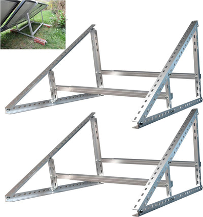 SAVOLAR Solarmodul Halterung 2 Stück, Aluminium & Edelstahl, Wandmontage, für Balkonkraftwerk bis 11